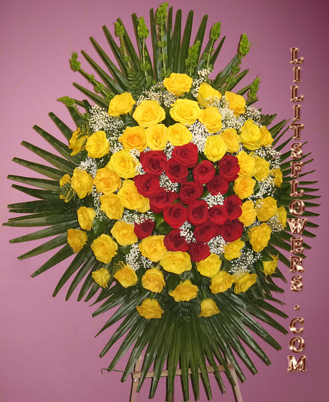 Funeral Florist in Pasadena, CA Flower Delivery - beautiful spray composed of red roses and yellow roses -
Lilit's Flowers is the premier sympathy flower shop for Pasadena Forest Lawn and the surrounding towns. Order flowers online from Glendale Florist for same day local flower delivery from conveniently located shops in Southern California to send flowers to Glendale, Los Angeles,  Hollywood, Echo Park, Silver Lake, Atwater Village, Burbank, Sherman Oaks, La Cañada, Flintridge, Pasadena, San Marino, Alhambra, Arcadia, Thousand Oaks, Tarzana, Tujunga, La Crescenta,Toluca Lake and more.

Make sure to share with us your arrangement.
 https://goo.gl/maps/Jgj1JeCetJv - red and yellow spray - sympathy flowers Pasadena, CA