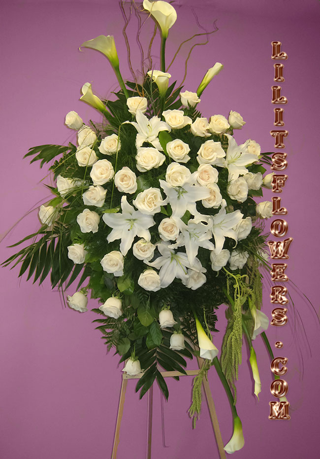 elegant sympathy spray