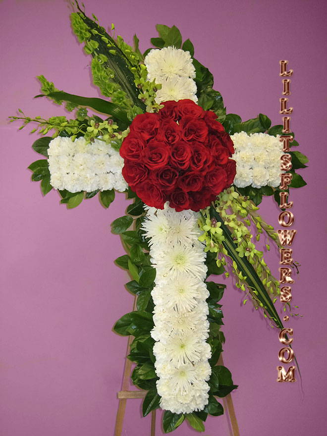 elegant sympathy cross