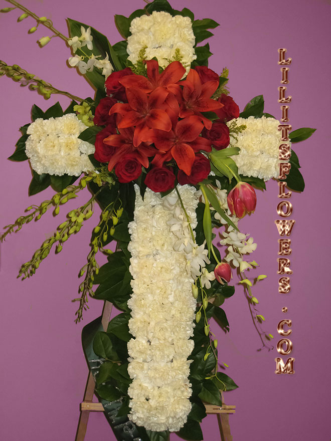 elegant sympathy cross